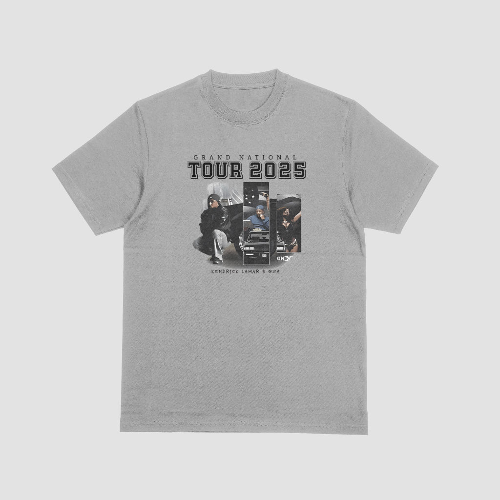 Kendrick Lamar & SZA 2025 Grand National Tour T-Shirt Front and Back | Graphic Tee