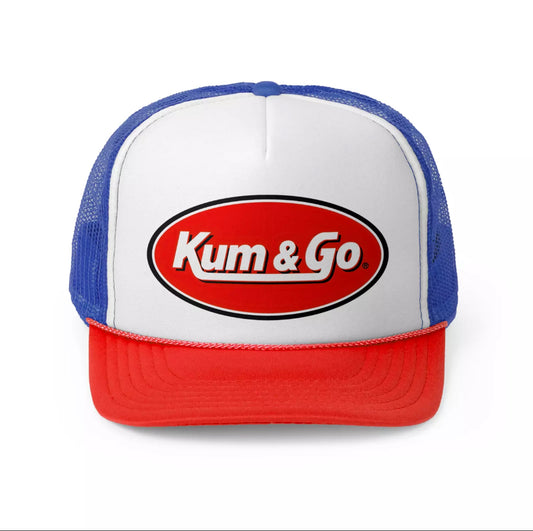 Kum & Go Mens Trucker Hat - Mesh Snapback Kum and Go Cap
